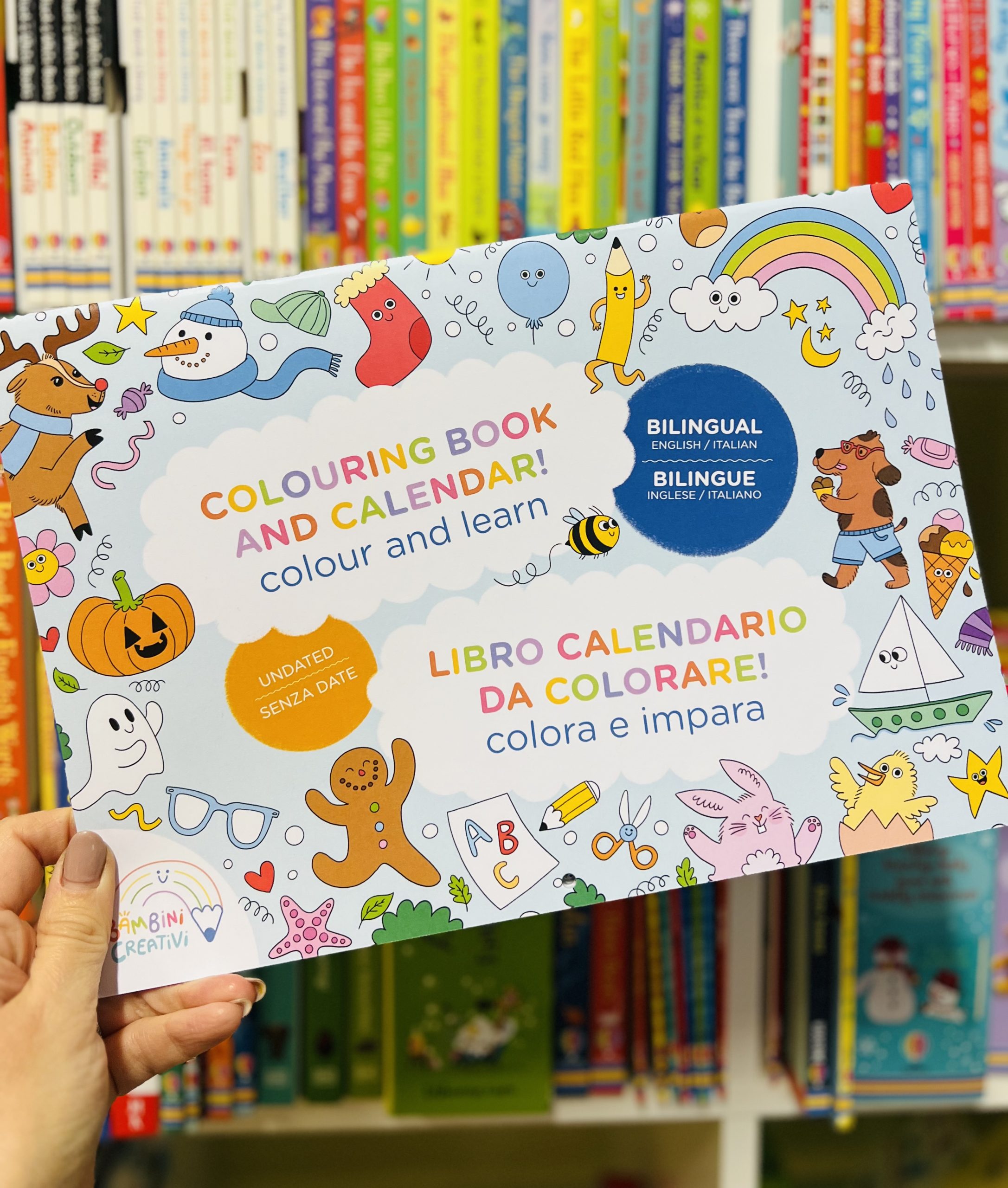 LIBRO CALENDARIO IN INGLESE DA COLORARE